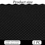 1M Polyester Mesh Fabric, for DIY Bride Veils Hats Fascinators, Clear AB, 28cm