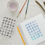 Custom PVC Plastic Clear Stamps, for DIY Scrapbooking, Photo Album Decorative, Cards Making, Mixed Shapes, 160x110mm