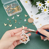 304 Stainless Steel Stud Earring Findings, with Loop, Stainless Steel Color, 160pcs/box