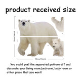 PVC Wall Stickers, Wall Decoration, Bear, 900x390mm, 2pcs/set