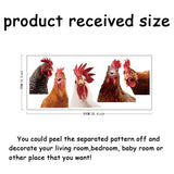 PVC Wall Stickers, Wall Decoration, Rooster Pattern, 390x900mm