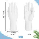 Plastic Man Mannequin Hand Display, Jewelry Bracelet Ring Glove Stand Holder, White, 9.2x5.9x25.5cm