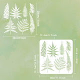 PET Hollow Out Drawing Painting Stencils, for DIY Scrapbook, Photo Album, Leaf, 30x30cm