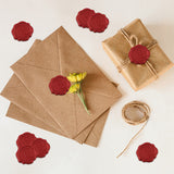 Adhesive Wax Seal Stickers, Envelope Seal Decoration, for Craft Scrapbook DIY Gift, Moon Pattern, 3cm, about 50pcs/box