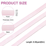 6M Polyester Satin Ribbons, for Webbing Dress Zipper Replacements, Pink, 5/8~5/8 inch(15~17mm), about 6.56 Yards(6m)/Roll