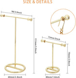 Iron Earring Display Stands, Light Gold, Small: 40x75x70mm, Big: 60x98x151mm