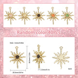 Cat Eye Pendants, with Alloy Findings, Sun, Golden, 38.5x20.5x2.5mm, Hole: 1.6mm, 40pcs/box