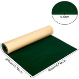 Self Adhesive Velvet Flocking Fabric, for Jewelry Drawer Craft Fabric Peel Stick, Dark Green, 40x0.06cm
