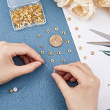 160Pcs 8 Style Alloy Bead Caps, Real 18K Gold Plated, 5.5~10x1~3mm, Hole: 1.2~1.8mm, 20pcs/style