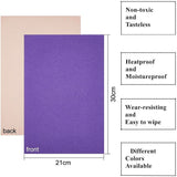 Jewelry Flocking Cloth, Polyester, Self-adhesive Fabric, Rectangle, Blue Violet, 29.5x20x0.07cm