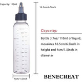 Plastic Empty Bottle, Clear, 16.5cm, Capacity: 110ml, 12pcs/set