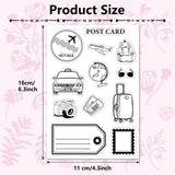 Custom PVC Plastic Clear Stamps, for DIY Scrapbooking, Photo Album Decorative, Cards Making, Stamp Sheets, Film Frame, Mixed Shapes, 160x110x3mm