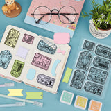 1 Sheet Custom PVC Plastic Clear Stamps, with 1Pc Carbon Steel Cutting Dies Stencils, for DIY Scrapbooking, Photo Album Decorative, Cards Making, Vehicle, Stamps: 160x110x3mm, Stencils: 159x108x0.8mm