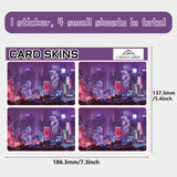 PVC Plastic Waterproof Card Stickers, Self-adhesion Card Skin for Bank Card Decor, Rectangle, Others, 186.3x137.3mm