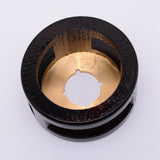 Sealing Wax Melting Furnace, with Brass Findings, for Wax Sealing Stamp, Black, 77~79x38~41mm