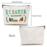 12# Cotton-polyester Bag, Stroage Bag, Rectangle, Book Pattern, 18x25cm