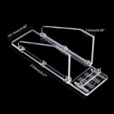 Acrylic Soap Making Cutting Tool, Soap Mold, Clear, 22~305x91.5~101.5x6.5~7.5x2.5~28.5mm, Hole: 3.5mm