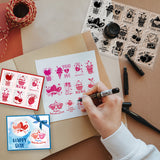 Custom PVC Plastic Clear Stamps, for DIY Scrapbooking, Photo Album Decorative, Cards Making, Mixed Shapes, 160x110x3mm