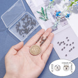 100Pcs 304 Stainless Steel Beads, Rondelle, Stainless Steel Color, 4x2.6mm, Hole: 2.5mm