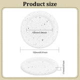 Gesso Jewelry Plate, Storage Tray, Cosmetics Jewelry Organizer, Flat Round, 150x17mm, Inner Diameter: 100mm