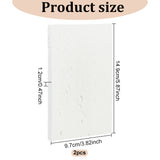 Gesso Jewelry Display Plate, Jewelry Trays for Jewellery Display, Photography Props, White, Rectangle, 14.9x9.7x1.2cm