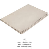 EMF Protection Fabric, Faraday Fabric, EMI, RF & RFID Shielding Nickel Copper Fabric, Tan, 108x0.1cm