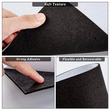 EVA Sheet Foam Paper, with Adhesive Back, Rectangle, Black, 30x21x0.3cm