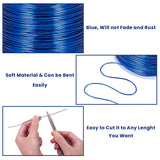 Round Aluminum Wire, Blue, 20 Gauge, 0.8mm, about 770.99 Feet(235m)/roll