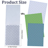 Plastic Embossing Folders, Concave-Convex Embossing Stencils, for Handcraft Photo Album Decoration, Polka Dot Pattern, 148x105x3mm