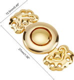 Alloy Interlocking Clasps, with Rhinestone, Auspicious Clouds, Mixed Color, 12.5x27mm, 4sets/color, 20sets/box