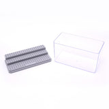 3-Tier Transparent Acrylic Mini Building Block Presentation Boxes, Dustproof Assembled Mini Figures, Model Toy Showcase, Gray, Finished Product: 9x18x10.1cm, about 2pcs/set