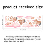 PVC Wall Stickers, Wall Decoration, Bear Pattern, 290x850mm