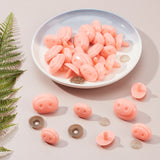 120Pcs 5 Style Oval & Donut Plastic Craft Pig Nose, Doll Making Supplies, Mixed Color, 120pcs/set