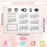 Clear Silicone Stamps, for DIY Scrapbooking, Photo Album Decorative, Cards Making, Number, 160x110x2.5mm