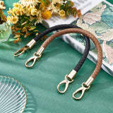 2Pcs 2 Colors PU Leather Bag Strap, with Alloy Swivel Clasps, Bag Replacement Accessories, Mixed Color, 41.5x1cm, 1pc/color