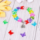 Transparent Acrylic Beads, Butterfly, Mixed Color, 12.5x15.5x5.5mm, Hole: 1.8mm, 400pcs/box
