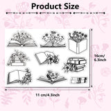 Custom PVC Plastic Clear Stamps, for DIY Scrapbooking, Photo Album Decorative, Cards Making, Stamp Sheets, Film Frame, Flower, 160x110x3mm