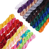 Nylon Thread, Mixed Color, 2mm, 1bundle/color, 19bundles/set