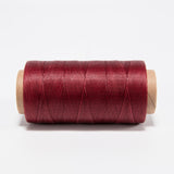 Waxed Polyester Cord, Dark Red, 0.8mm, about 260m/roll