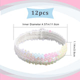 Wide Stretch Sparkling Headband, Elastic Sequin Headband, Hair Accessories for Girls, White, 172x29x1.4mm