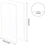 Transparent Plastic Board with Protective Paper for Photo Frame Replacement, DIY Display Projects, Craft, Rectangle, Clear, 15x10x0.04cm