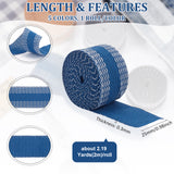 5 Rolls 5 Colors Flat Polyester Pants Edge Shorten Self-Adhesive Pant Mouth Paste, Iron-on Hem Tape Repair Pants for Jean Clothing DIY Sewing, Mixed Color, 1 inch(25mm), 1 roll/color