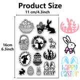 Custom PVC Plastic Clear Stamps, for DIY Scrapbooking, Photo Album Decorative, Cards Making, Stamp Sheets, Film Frame, Rabbit, 160x110x3mm