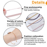 French Bullion Round Craft Copper Wire, Spiral Copper Wire, for Embroidery Beading and Clothes Decoration, Mixed Color, 20x0.16cm, 3 colors, 4pcs/color, 12pcs/set