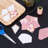 Paper Quilting Templates, English Paper Piecing, DIY Patchwork Sewing Crafts, Trapezoid, White, 70x50x0.1mm, about 100pcs/bag