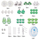 DIY Earring Making, with Glass Beads, Alloy Tube Bails and Pendants, Brass Earring Hooks, Mixed Color