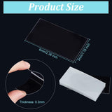 PVC Tag Shelf Label Holders, Price Tag Divider Makers for Store, Supermarket, Library, Office Display, Clear, 6x3x0.025cm