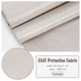 EMF Protection Fabric, Faraday Fabric, EMI, RF & RFID Shielding Nickel Copper Fabric, Tan, 110cm, 1m/sheet