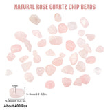 Natural Rose Quartz Chip Beads, 5~8x5~8mm, Hole: 1mm, about 400pcs/box