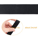 PU Leather Ribbon, Faux Leather Straps, for Bags, Jewelry Making, DIY Crafting, Black, 20x1mm, about 2m/roll